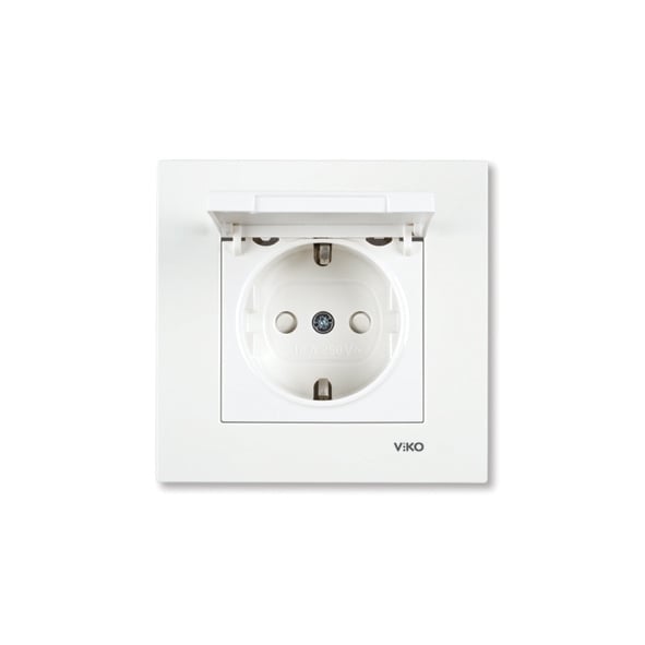 WCD enkel kinderbeveiliging met klep RA 90960412 Karre Wit
