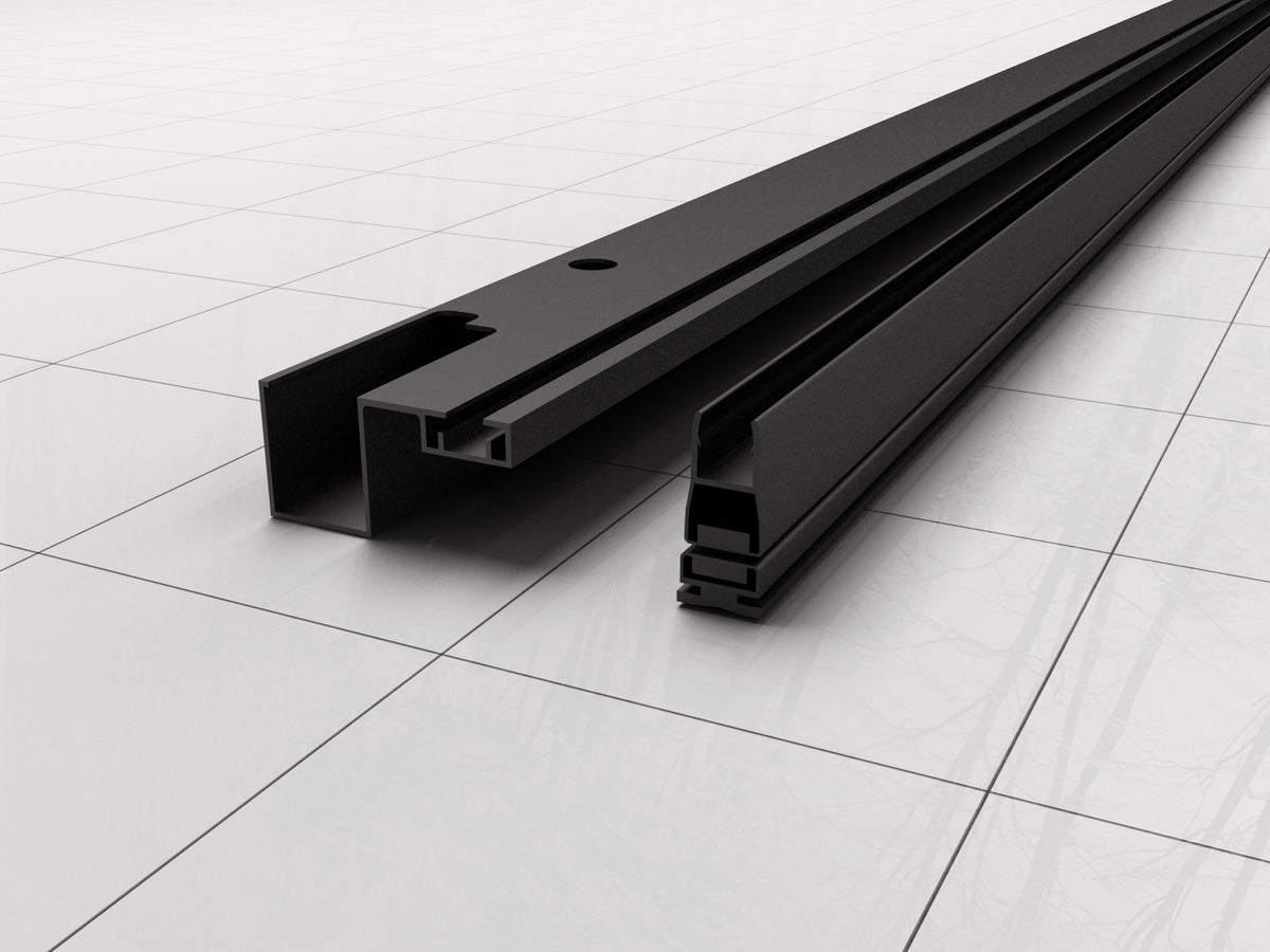 Skyline Muurprofiel met Magneetstrip voor Nisdeur - Mat Zwart