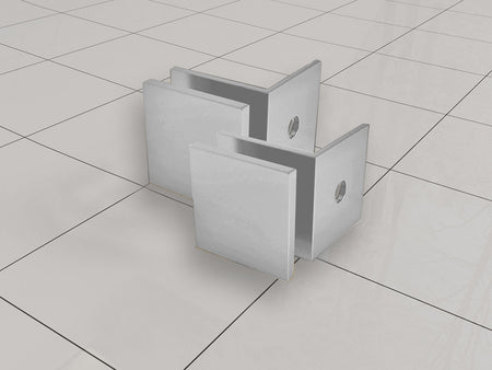 Less Glaskoppelingset voor Profielloze Inloopdouche (2 stuks)