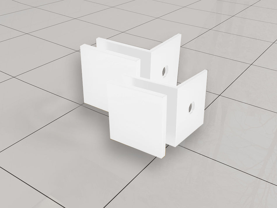 Less Glaskoppelingset voor Profielloze Inloopdouche (2 stuks)