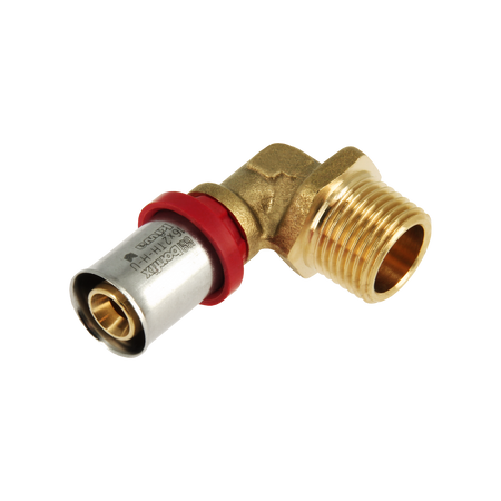 Bonfix Alu-pers Kniekoppeling 3/4" Bu.dr. X 16 Mm