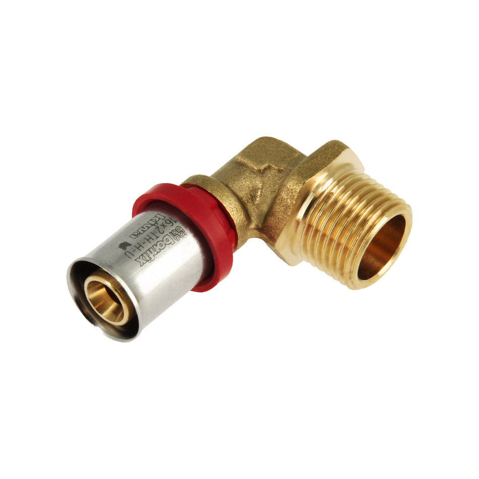 Bonfix Alu-pers Kniekoppeling 3/4" Bu.dr. X 16 Mm