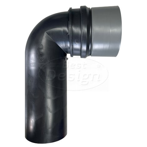 HAAS 3967 WC-aansluitbocht 90° Ø90/90