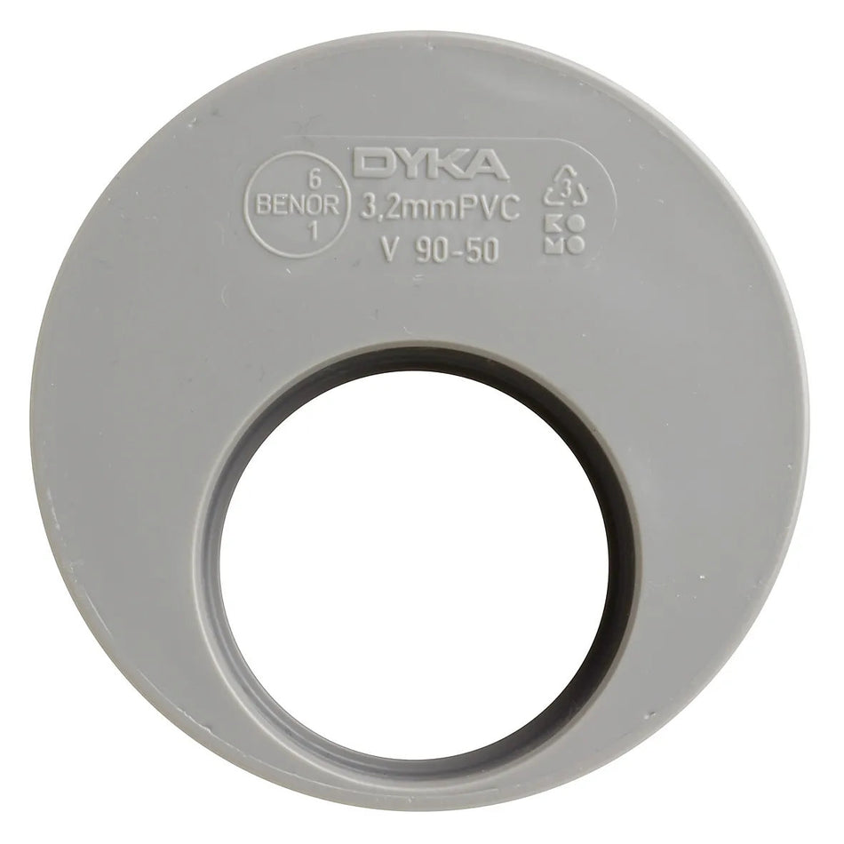 PVC Verloop Ø50×90mm 1× mof
