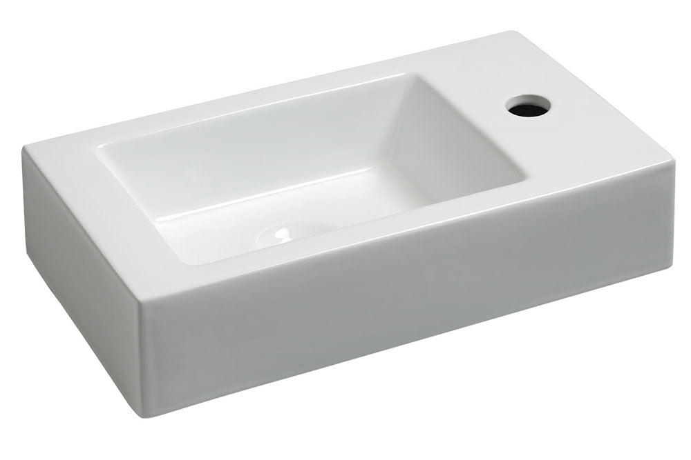 Wiesbaden - Rhea L Fontein 45,5 x 26 x 12 cm - Keramiek Glans Wit