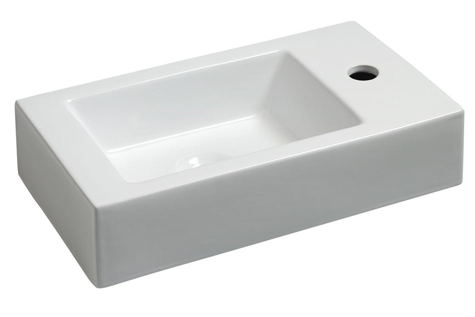 Wiesbaden - Rhea L Fontein 45,5 x 26 x 12 cm - Keramiek Glans Wit