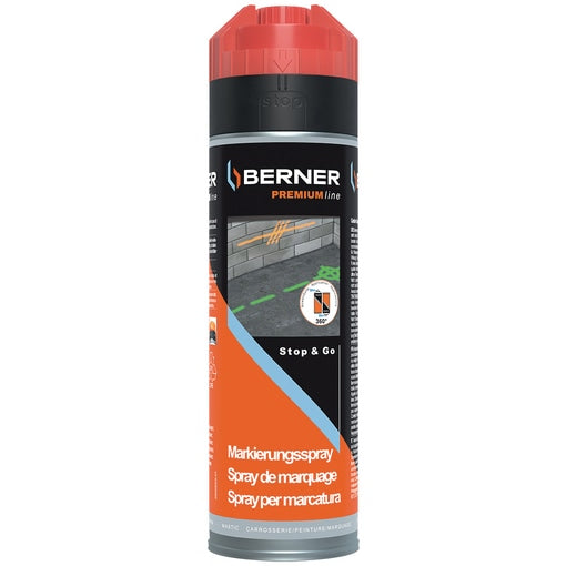 Berner MARKEERSPRAY PREM ROOD 500ML