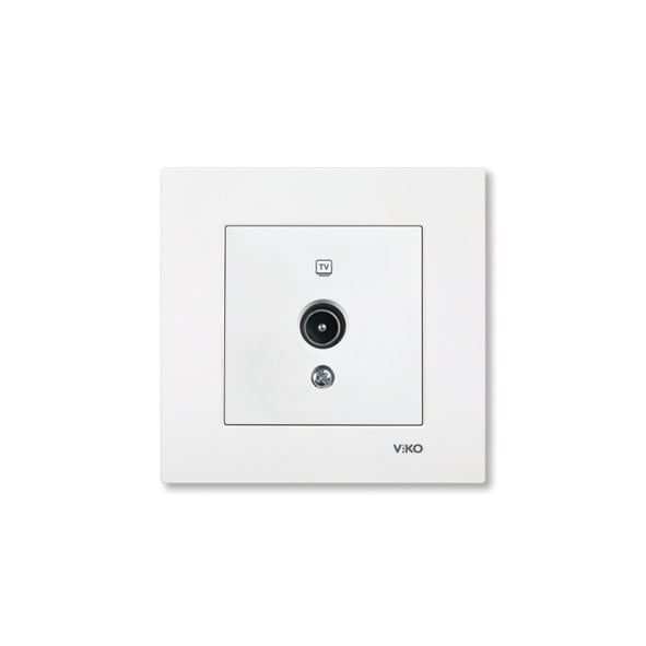 TV (Coax) inbouwdoos Through 90960060 Karre Wit