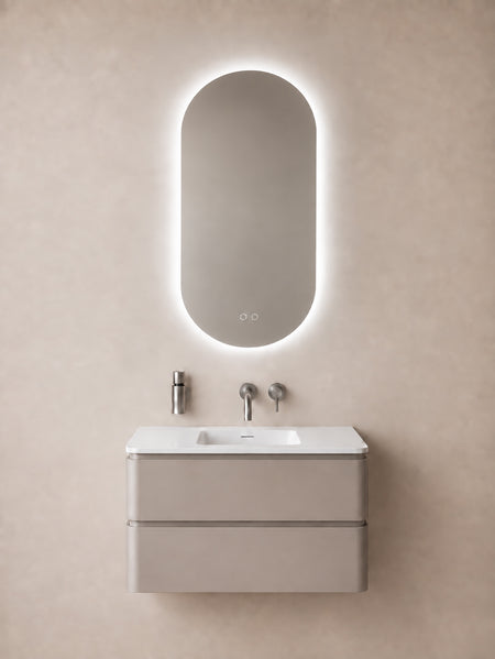 Wiesbaden - Lumora Spiegel Ovaal met LED 100 x 50 cm