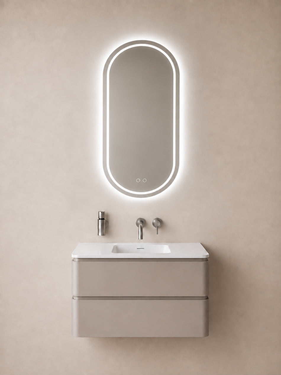Lumora Spiegel Ovaal met LED 100 x 50 cm