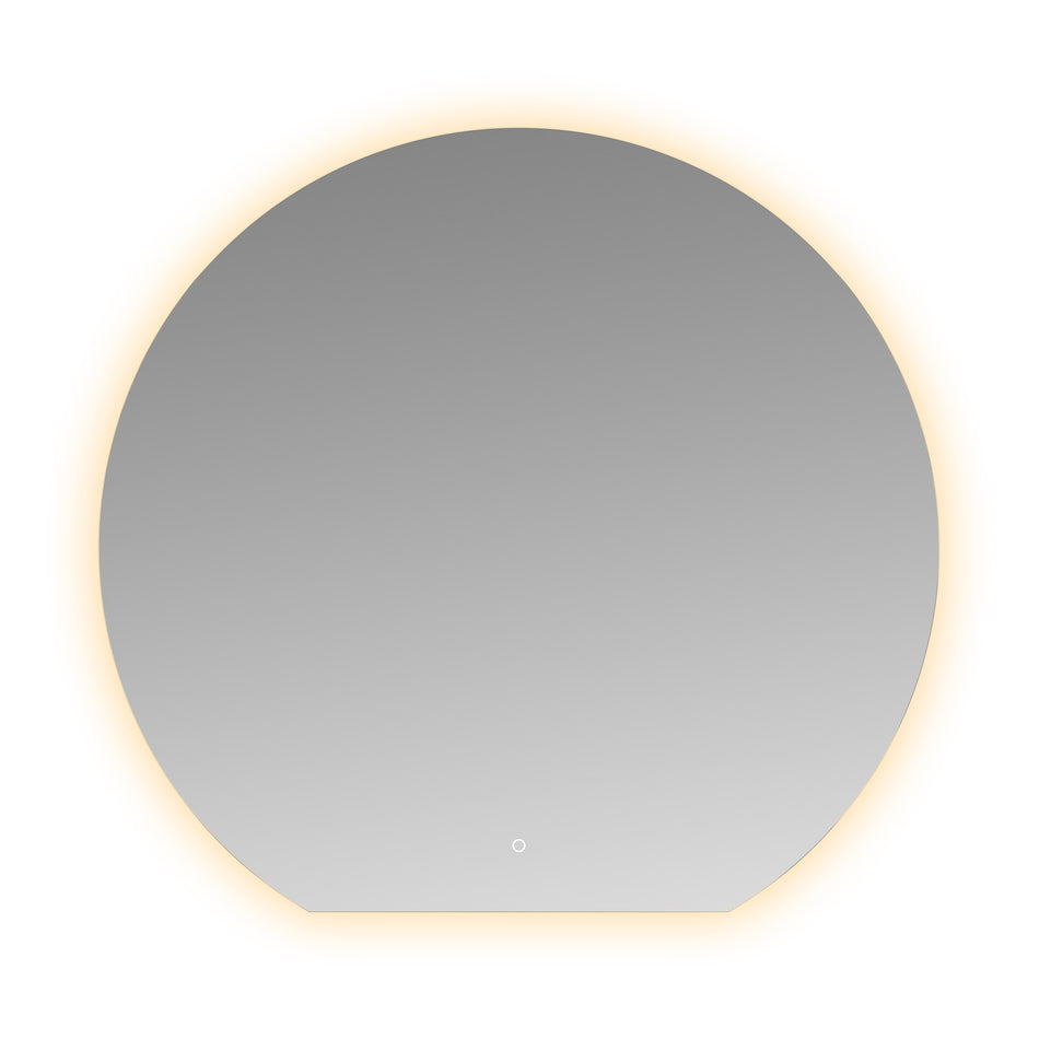 Wiesbaden - Tramonto Spiegel Rond met LED 120 x 112 cm