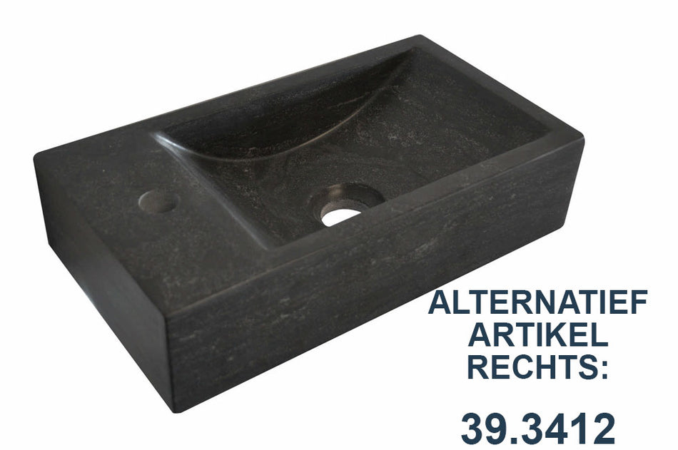 Raw Fontein 40 x 22 x 10 cm - Hardsteen Gezoet