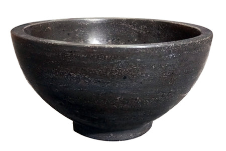 Wiesbaden - Raw Waskom Rond 20 x 11 cm - Hardsteen Gezoet