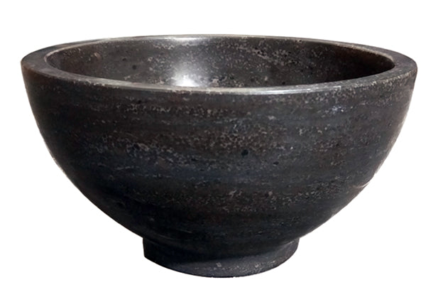 Wiesbaden - Raw Waskom Rond 20 x 11 cm - Hardsteen Gezoet