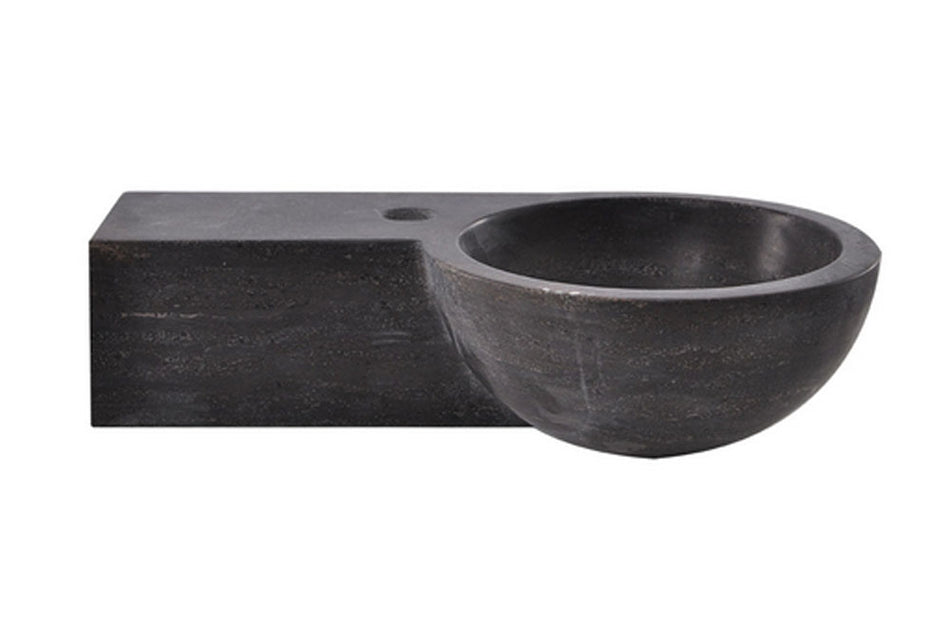 Raw Fontein Rond 40 x 23 x 10 cm - Hardsteen Gezoet
