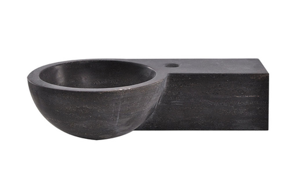 Wiesbaden - Raw Fontein Rond 40 x 23 x 10 cm - Hardsteen Gezoet