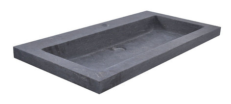 Raw Meubelwastafel 80 x 46 x 5 cm - Hardsteen Gezoet