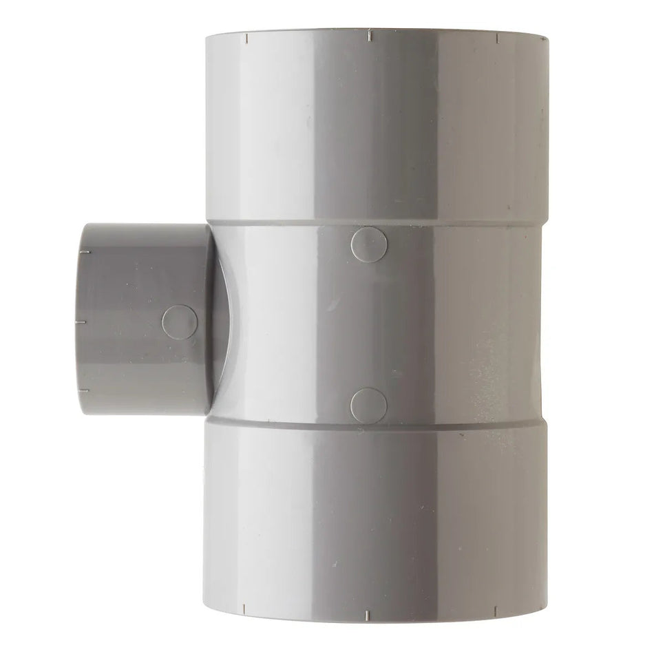 PVC T-stuk Ø75×40mm 90° 3× mof