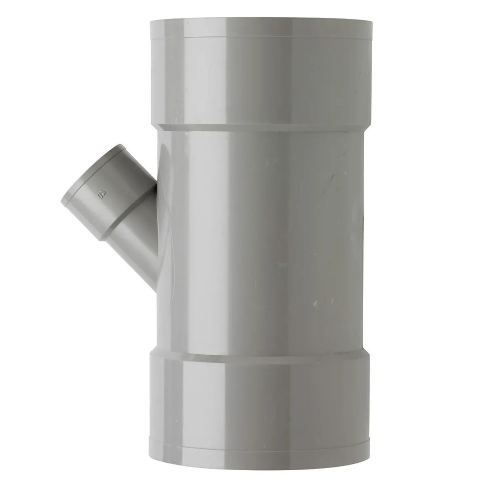 PVC T-stuk Ø110×40mm 45° 3× mof