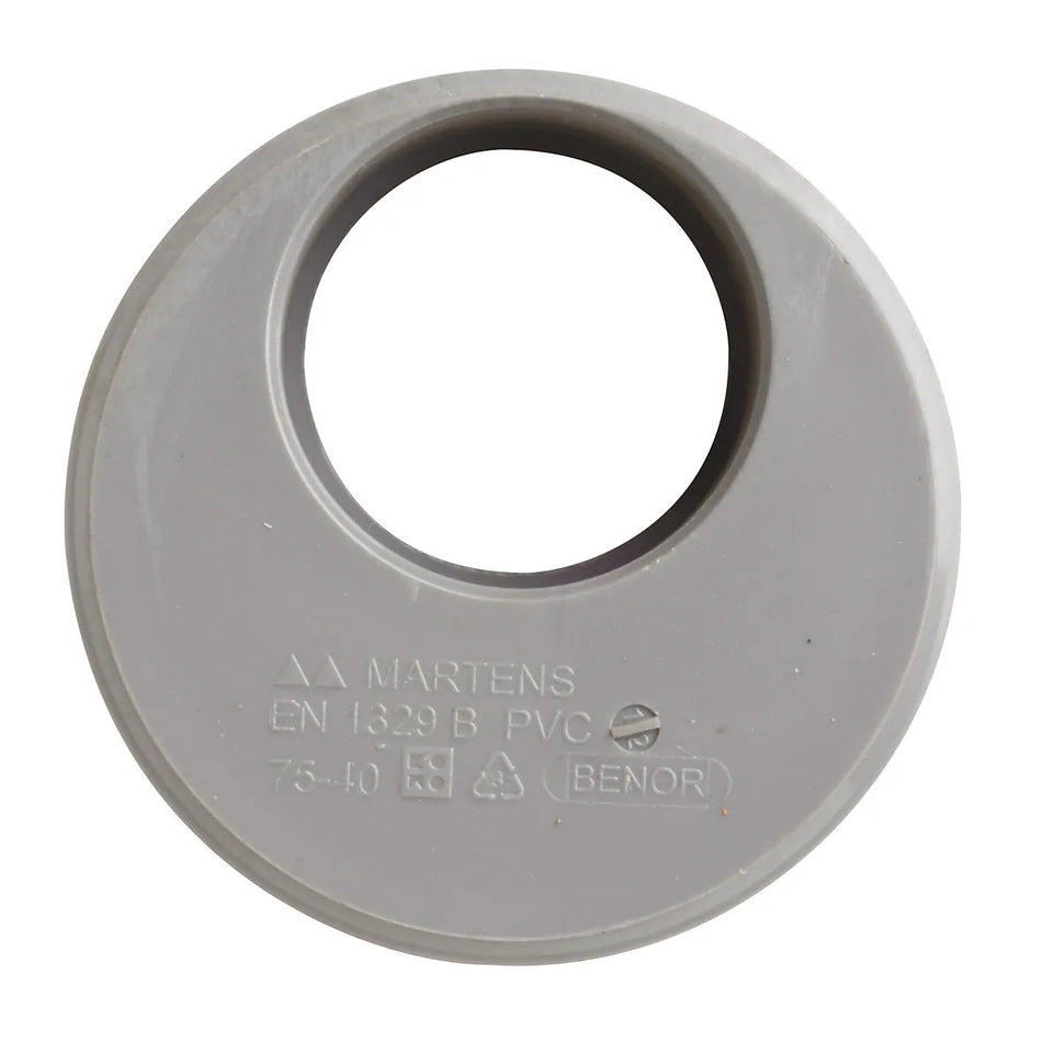 PVC Verloop Ø40×75mm 1× mof