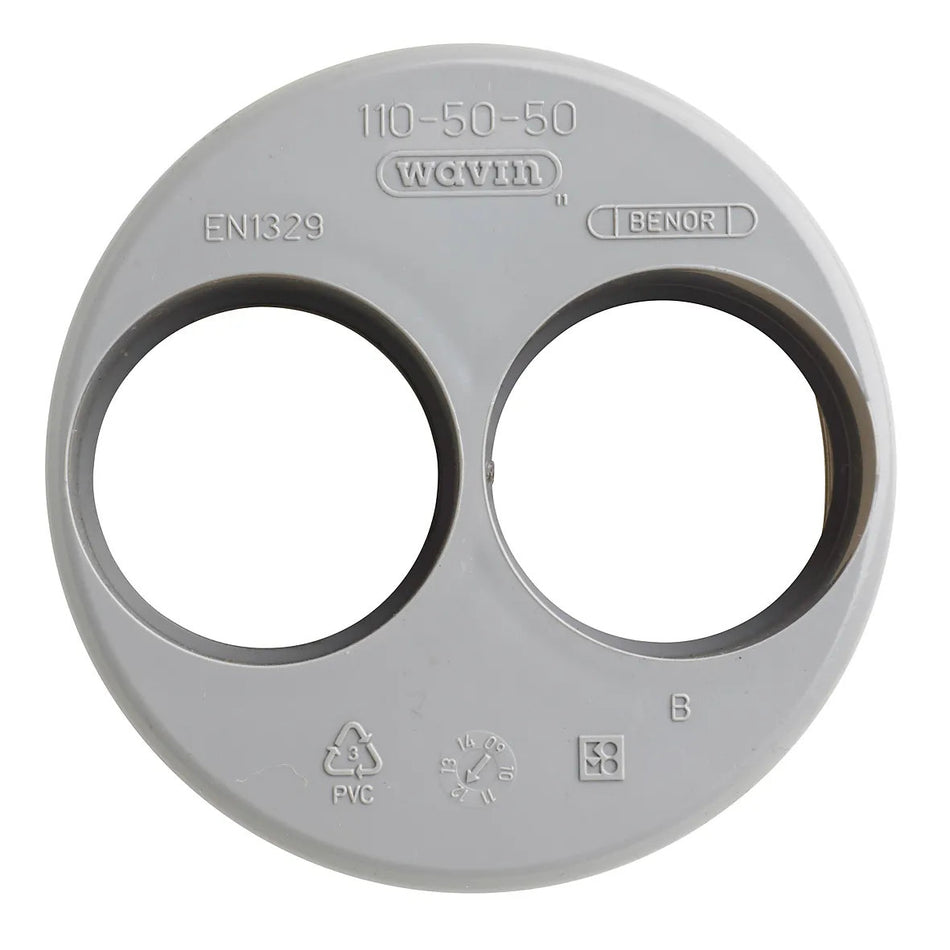 PVC Verloop Ø110×50mm 2× mof