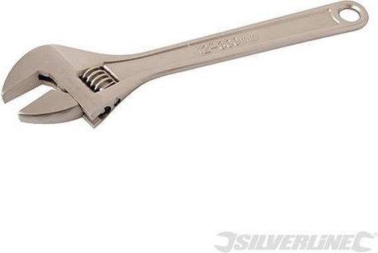silverline Verstelbare moersleutel Lengte 300 mm - kaak 32 mm
