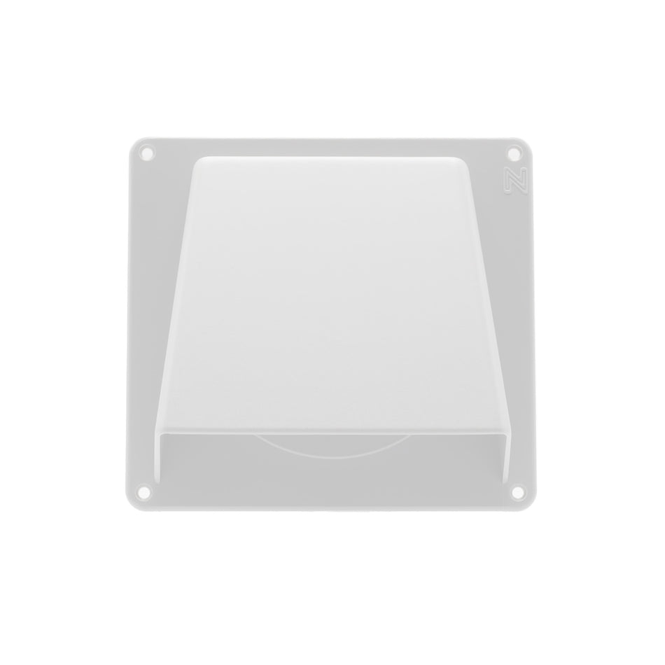 Nedco gevelklep met terugslagklep Ø100 mm wit