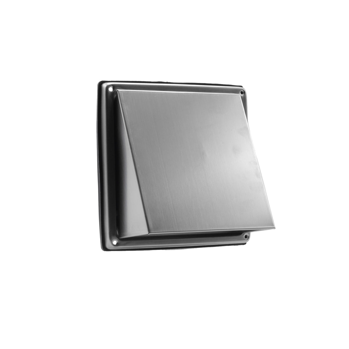 Nedco RVS buitenrooster met schuine kap en fijnmazig gaas Ø125 mm