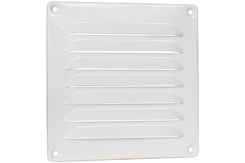 Nedco aluminium schoepenrooster 160×160 mm wit