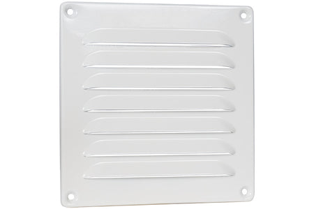 Nedco aluminium schoepenrooster 160×160 mm wit