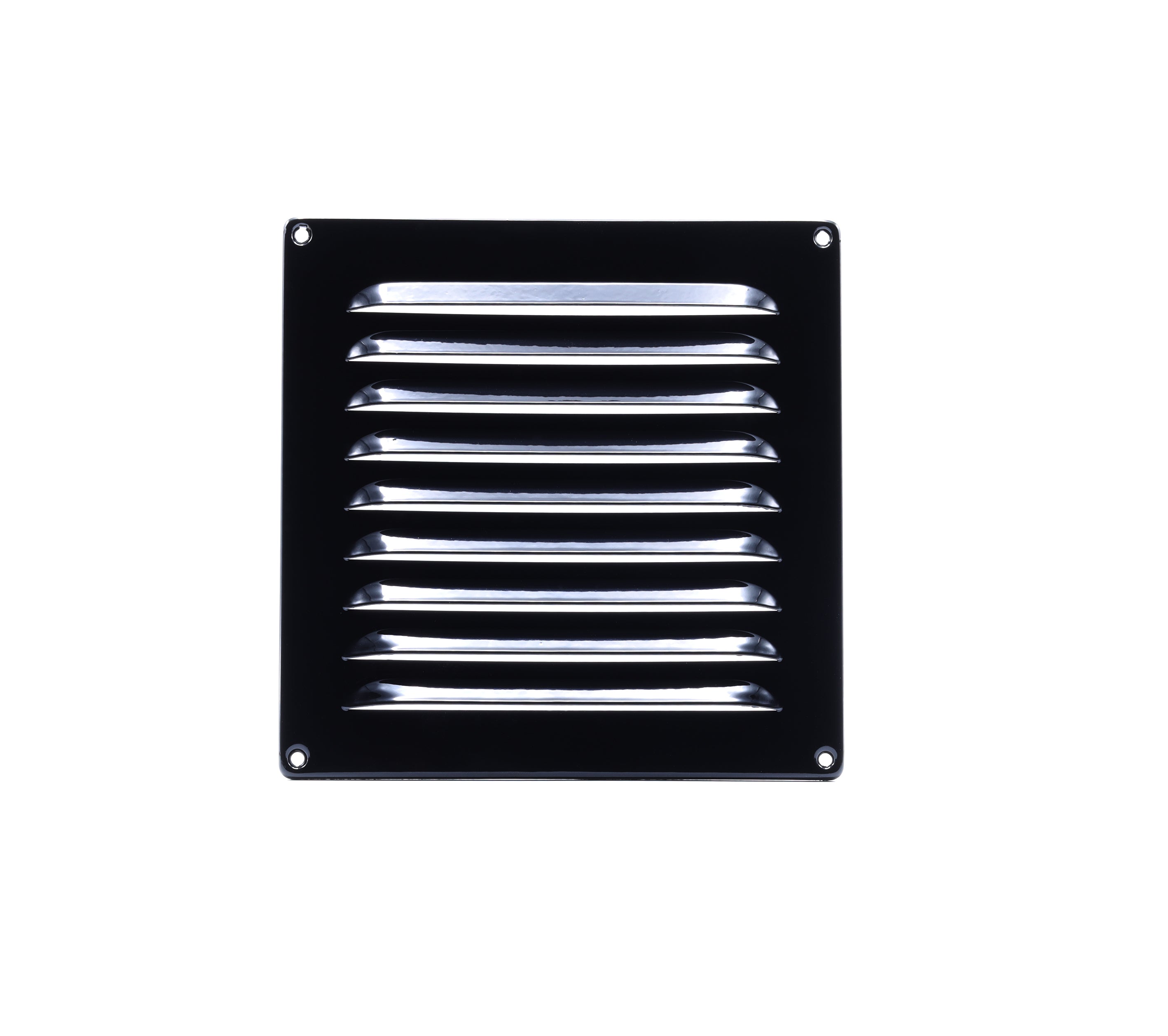 Nedco aluminium schoepenrooster 200×200 mm zwart
