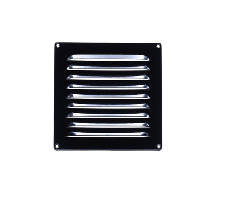 Nedco aluminium schoepenrooster 200×200 mm zwart