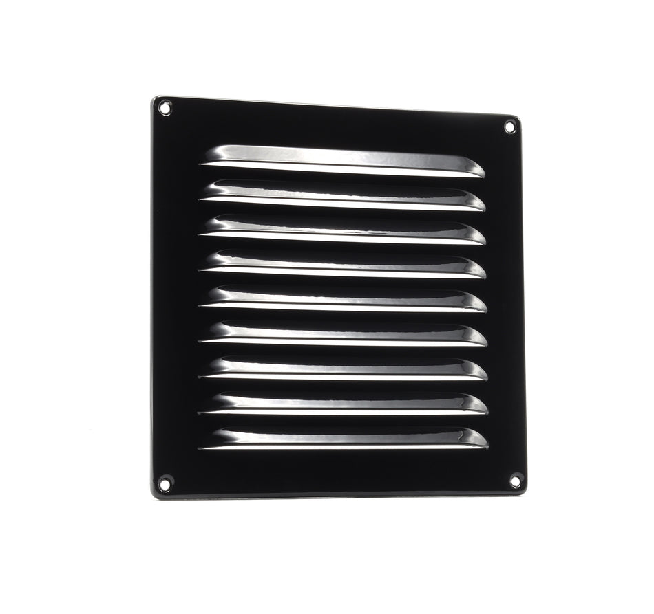 Nedco aluminium schoepenrooster 200×200 mm zwart