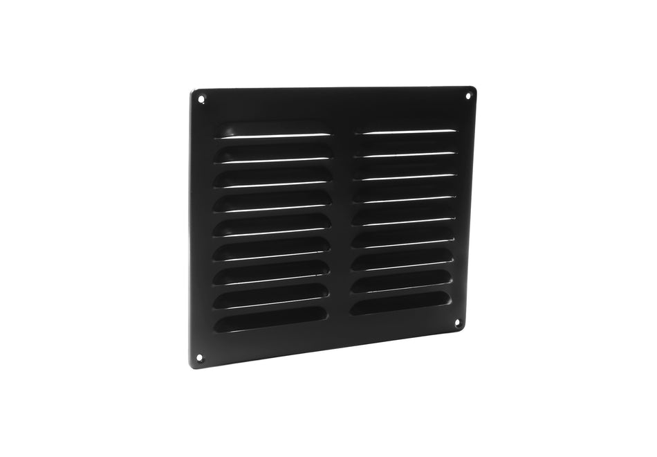Nedco aluminium schoepenrooster 250×200 mm zwart