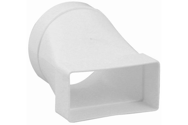 Nedco overgangsstuk recht 110×54 mm naar Ø100 mm wit