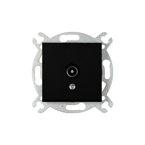 TV (Coax) inbouwdoos End + plaat 92105510 Novella Zwart