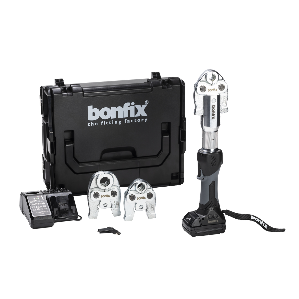 Bonfix Accu-persmachine 19 Kn M-profiel Set 12-15-22 Mm