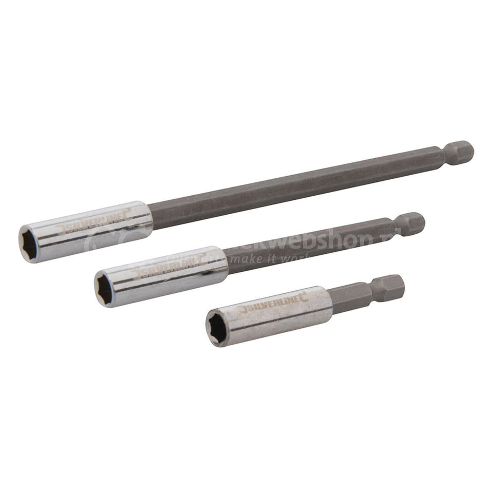 silverline 3-delige magnetische schroevendraaier bithouder set