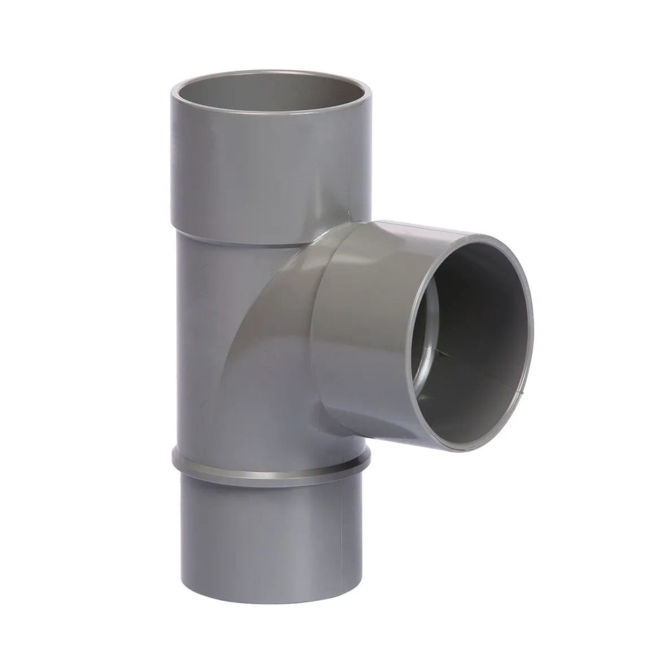 PVC T-stuk stroombocht Ø110×110mm 90° 2× mof