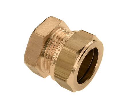 Stop 22 Mm Knel Messing
