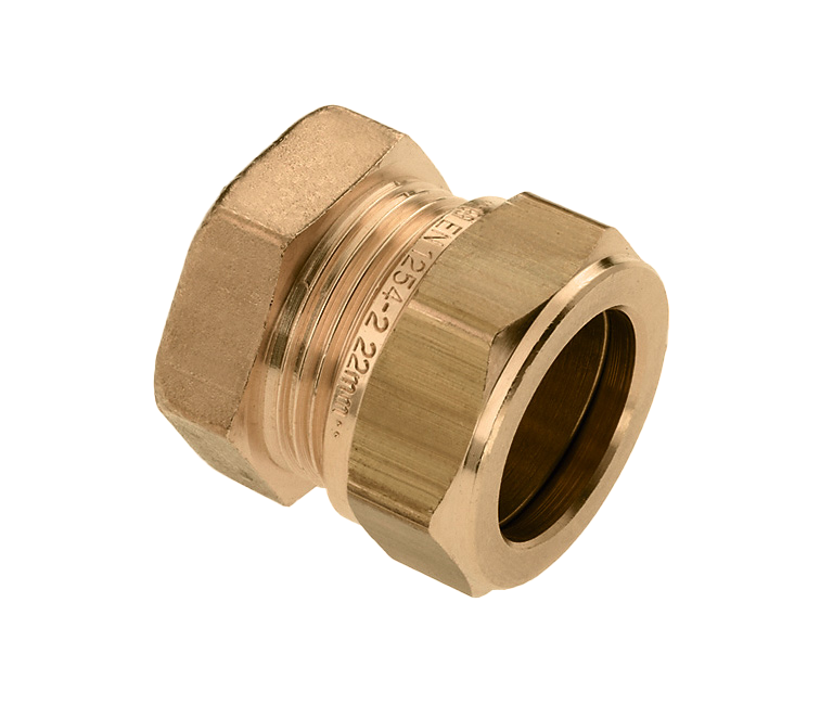 Stop 22 Mm Knel Messing