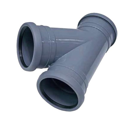 PVC T-stuk Ø75mm 45°