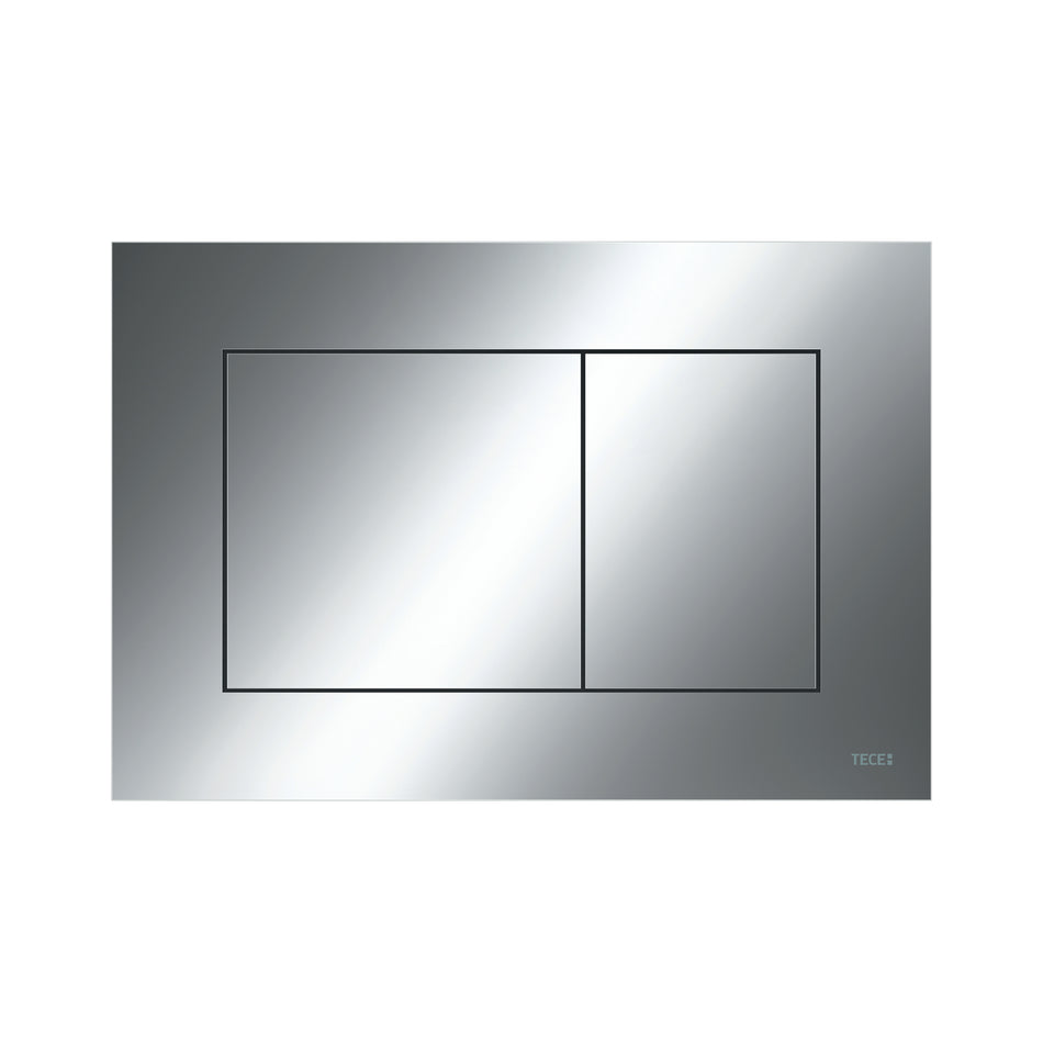 WC-Bedieningsplaat-Douchespoeltechniek-Glanzend Chroom