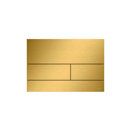II Metaal WC-Bedieningsplaat voor Duospoeltechniek, Gepolijst Optisch Goud (met Anti-Vingerprint)