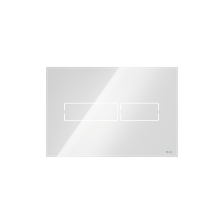 Mini Bedieningsplaat met Elektronische Spoeler Touch-Bediening, Glas Wit