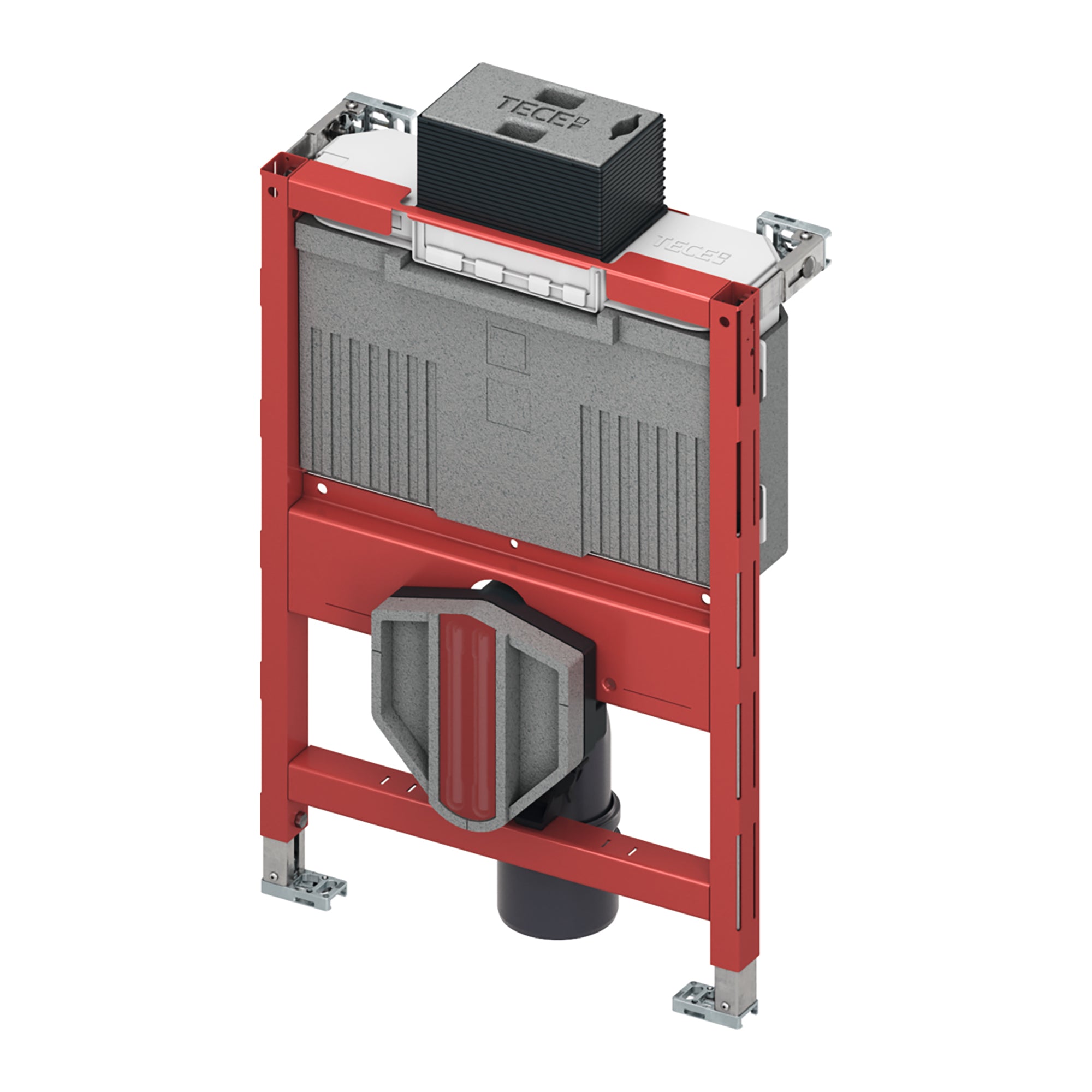 Teceprofil WC-Inbouwframe met Uni 750-Spoelkast - Bouwhoogte 750 mm