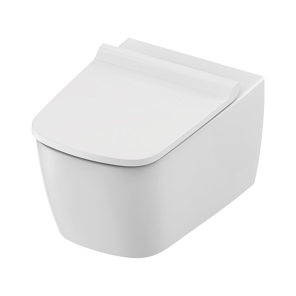 Teceneo Hangtoilet - met Slim Design Zitting - 54 cm - Glanzend With
