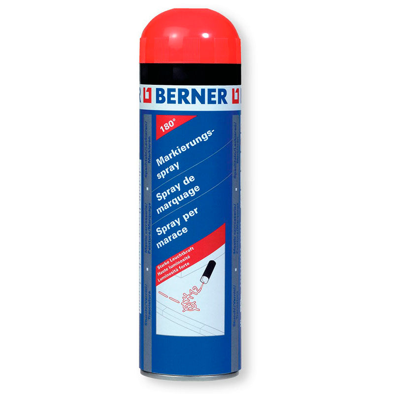 Berner MARKEERSPRAY LETTER ROOD 500ML