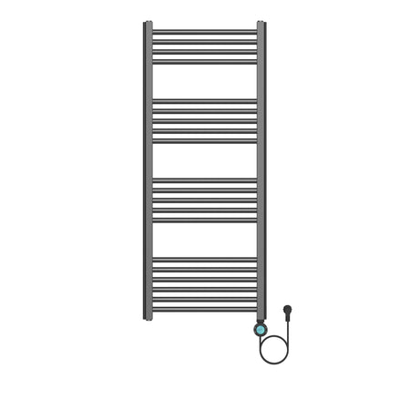Belrad Elektrische Handdoekdroger - Smart WiFi - Rechts - 700W - 1200x500 mm - Gunmetal