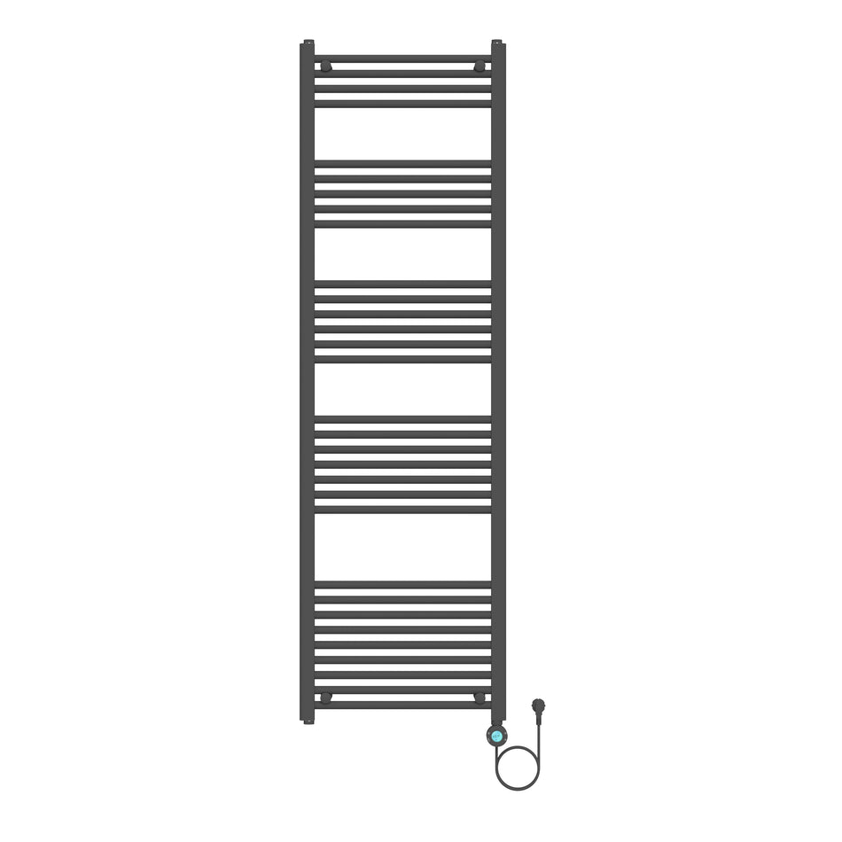 Belrad Elektrische Handdoekdroger - Smart WiFi - Rechts - 1000W - 1800x550 mm - Mat Zwart